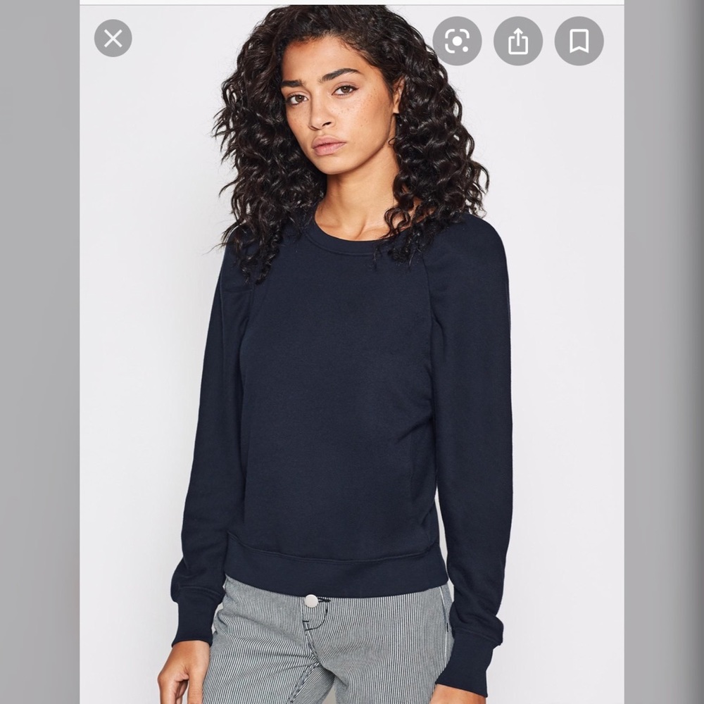Joie Korbyn Puff Sleeve Sweater in Navy $295